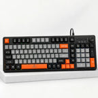 Teclado Gamer Usb Con Perilla Multimedia Y Luz Arcoíris