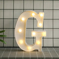 LED letras G 3D luces foco lampara decora abecedario