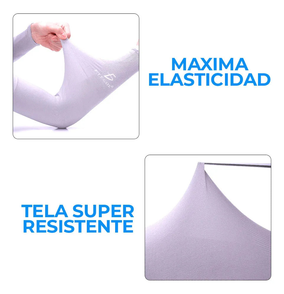Mangas Uv Protección Para Brazo Seda Hielo Resistente Unitalla