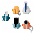 Soporte De Pared Para Celular Telefono Movil Con Ganchos Verde