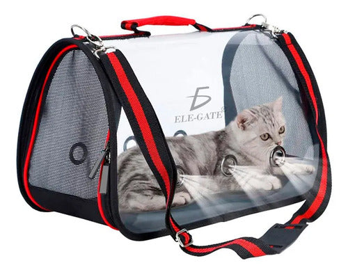 Transportadora Bolsa Para Mascota Tipo Arco Color Negro