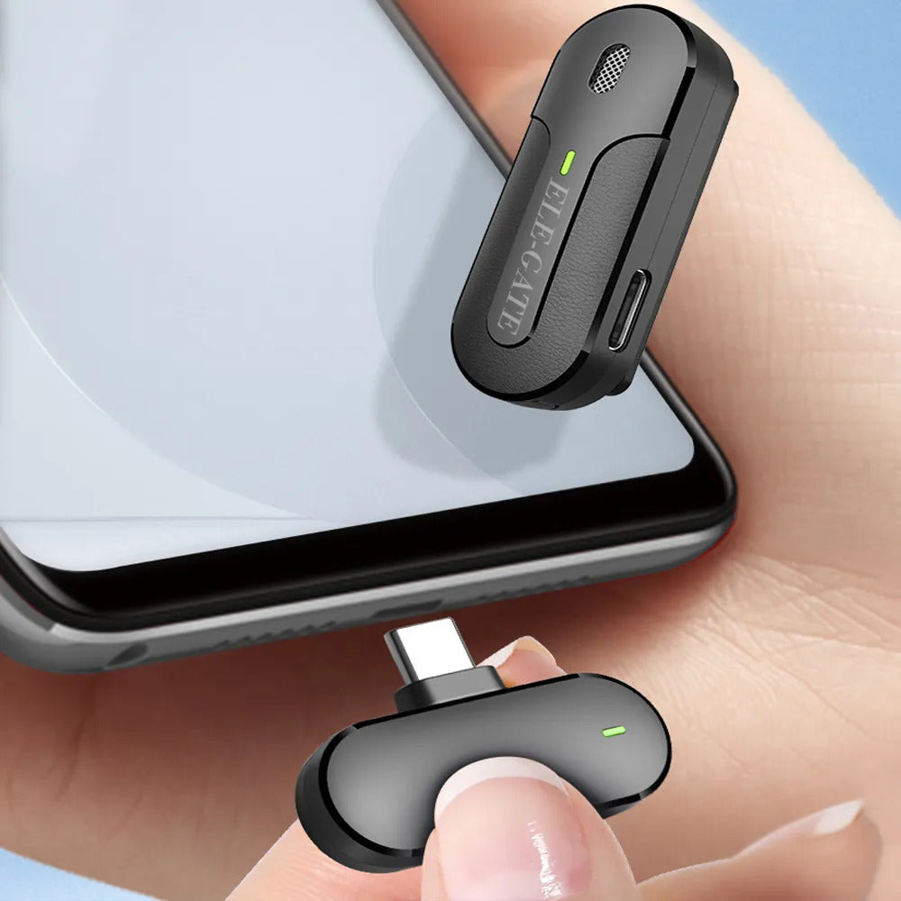 Micrófono lavalier inalámbrico tipo C - grabación de audio