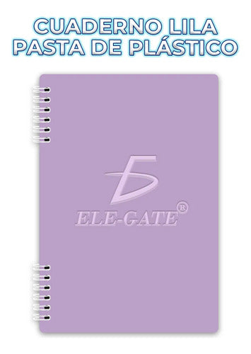 Cuaderno De 80 Hojas Rayadas Con Portada Plastificada Y