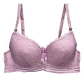 Brasier Con Encaje De Copa Completa Rosa M