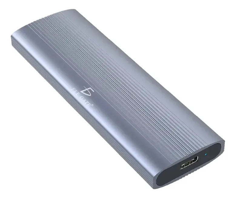 Gabinete M.2 NVMe ngff velocidad 10 gbps aluminio gris