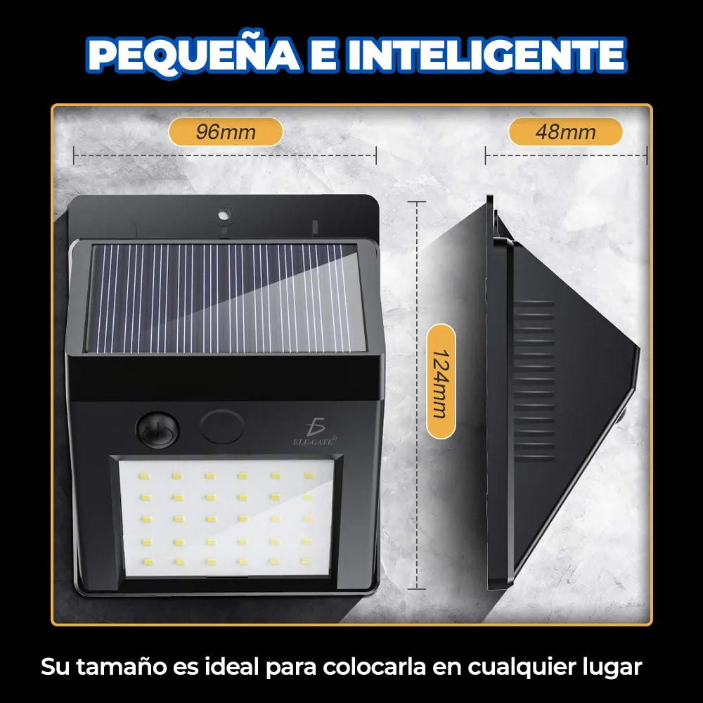 Lámpara Solar Led Exterior Con Sensor De Luz Para Jardín