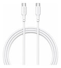 Cable Usb-c A Usb-c 60w De 1 M De Silicona Flexible - Blanco