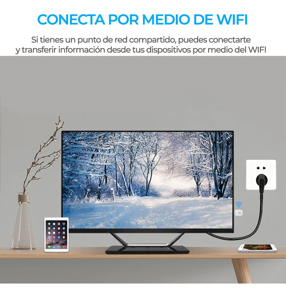 Mini adaptador USB WiFi y Bluetooth 2 en 1