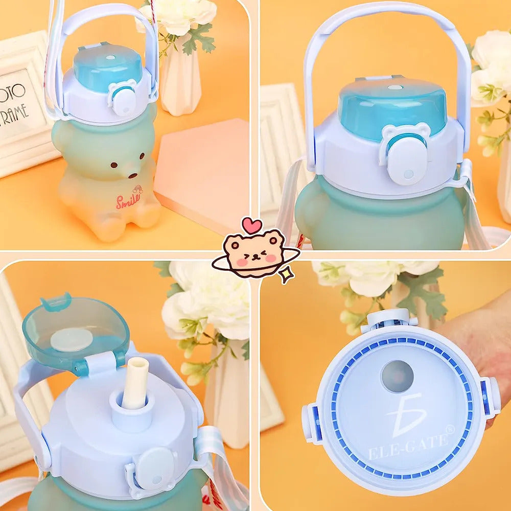 Botella Deportiva Con Forma De Oso - Capacidad 500 Ml Aleatorio