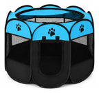 Corral Plegable Para Perros Y Gatos 91 X 58 Cm Con Malla