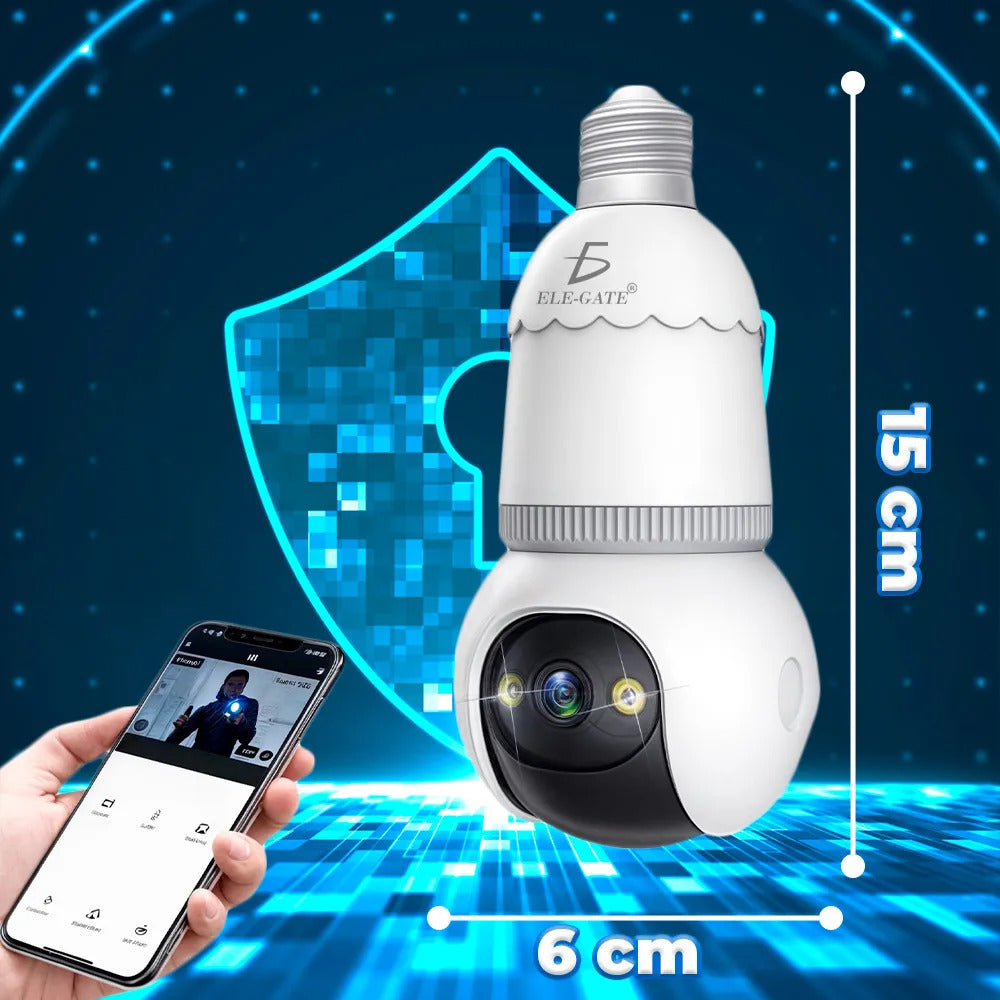 Cámara De Seguridad Con Entrada De Socket E27 De 4 Mp Y 2.4
