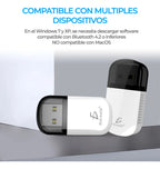 Mini adaptador USB WiFi y Bluetooth 2 en 1