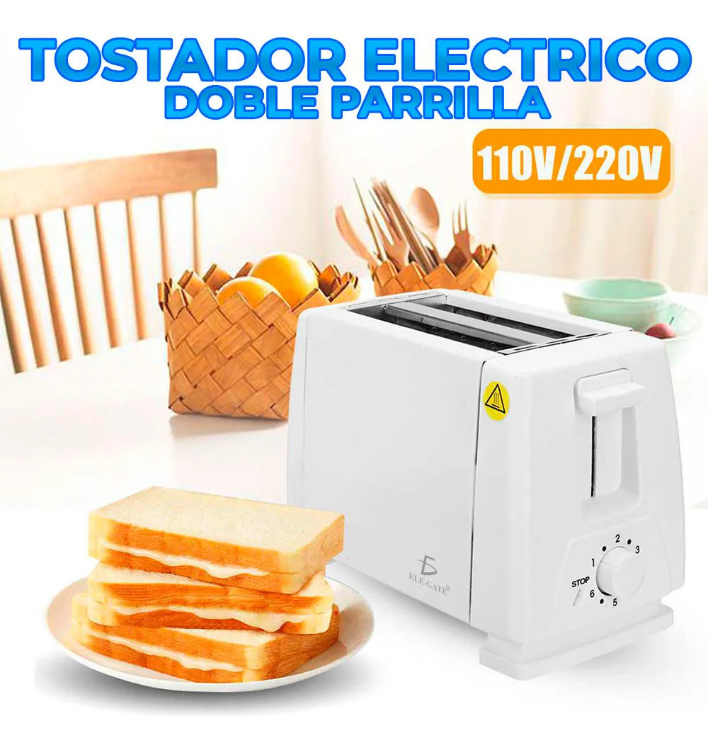 Tostadora Eléctrica De Pan 2 Rebanadas 6 Niveles