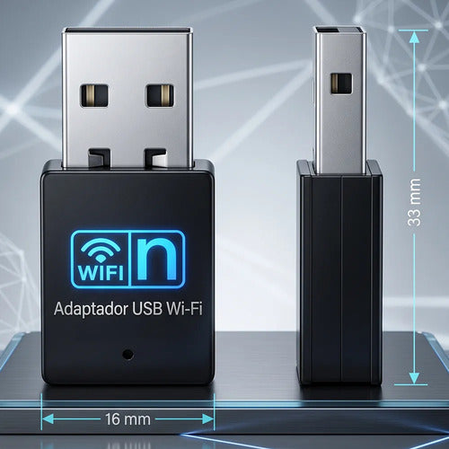 Mini Adaptador De Red Inalámbrica Para Pc Y Laptop