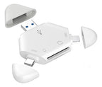 Lector De Tarjetas Sd 3 En 1 Usb Usb-c Para iPhone Lightning