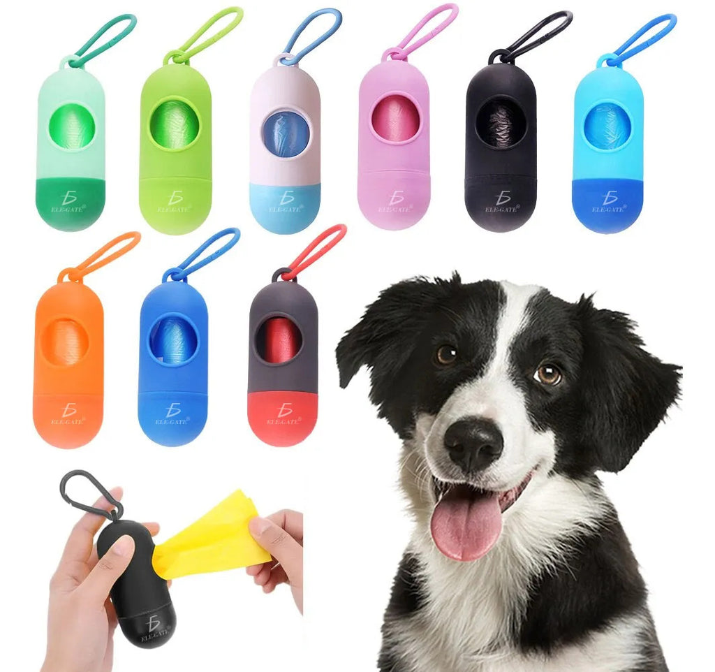 Dispensador De Bolsas Sanitarias Desechables Para Mascotas Verde