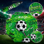 Paraguas Plegable Ele-gate Verde De Fútbol Con Diseño Graffiti Y Protección Uv Balón
