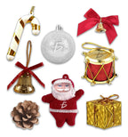 Set De Adornos Navideños Incluye Mini Santa Claus Y 7