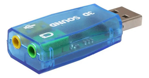 Tarjeta De Sonido Usb Con Conexiones De 3.5 Mm