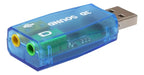 Tarjeta De Sonido Usb Con Conexiones De 3.5 Mm