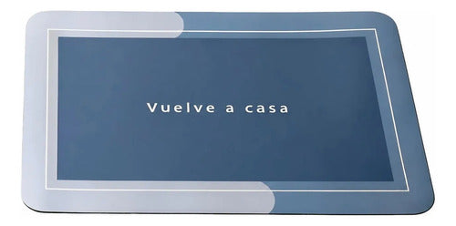 Tapete Absorbente Para Baño Y Entrada En 5 Modelos - Azul