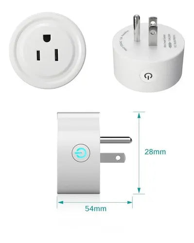 Smart Plug Socket Wifi Conector Inteligente Google Alexa Color Blanco Ele-gate