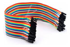Cables jumper hembra a hembra awg 26 para protoboard