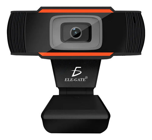 Webcam USB 480p con micrófono y enfoque automático
