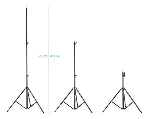 Tripie Mini Para Lampara Video De Aro Luz Led Fotografía