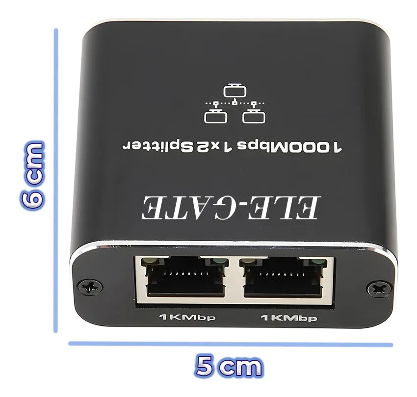 Divisor De Ethernet De 1 A 2 De Alta Velocidad 1000mb
