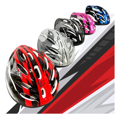 Casco De Seguridad Para Ciclismo O Scooter Con Diseño Rosa M