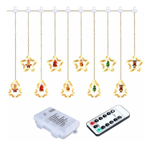 Serie De 5 Aros De Luces Led Usb Trasparentes Con Motivos Dorado