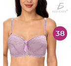 Brasier Con Encaje De Copa Completa Rosa M