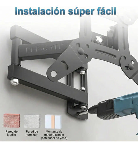 Soporte Articulado Para Tv De 17 A 42 Pulgadas Hasta 20 Kg