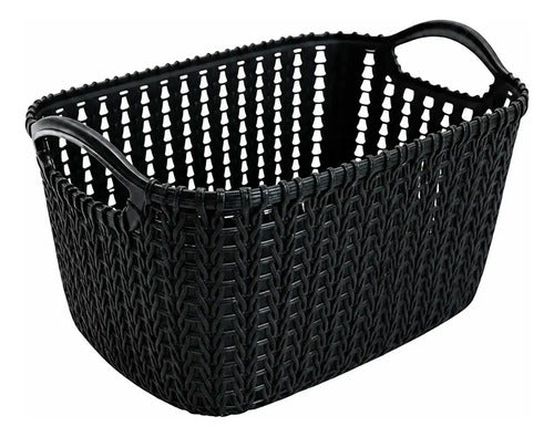 Cesta De Plástico Multisusos Pp5 Diseño Tipo Punto De