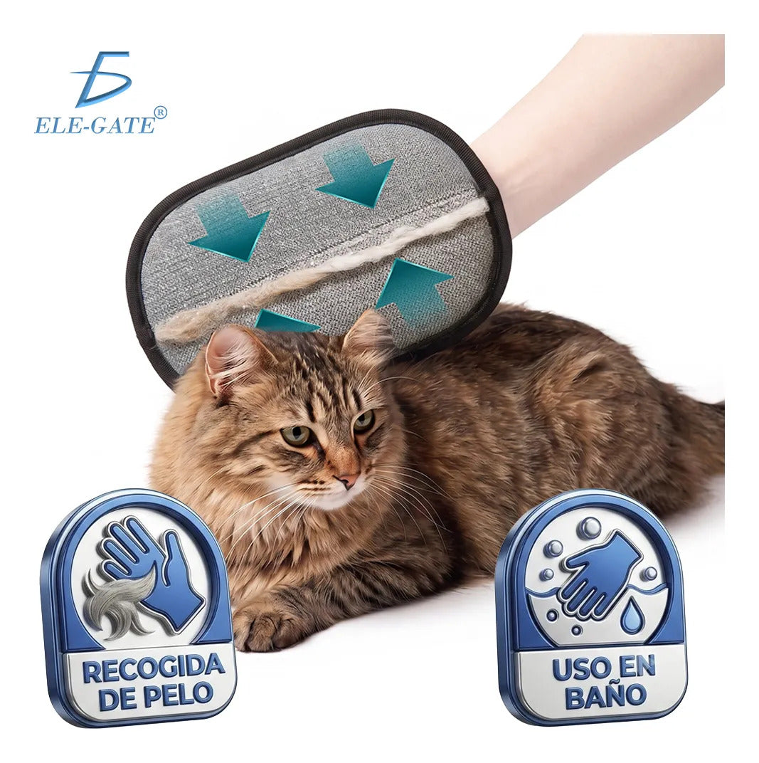 Guante antiestático quita pelo de mascotas reutilizable 20