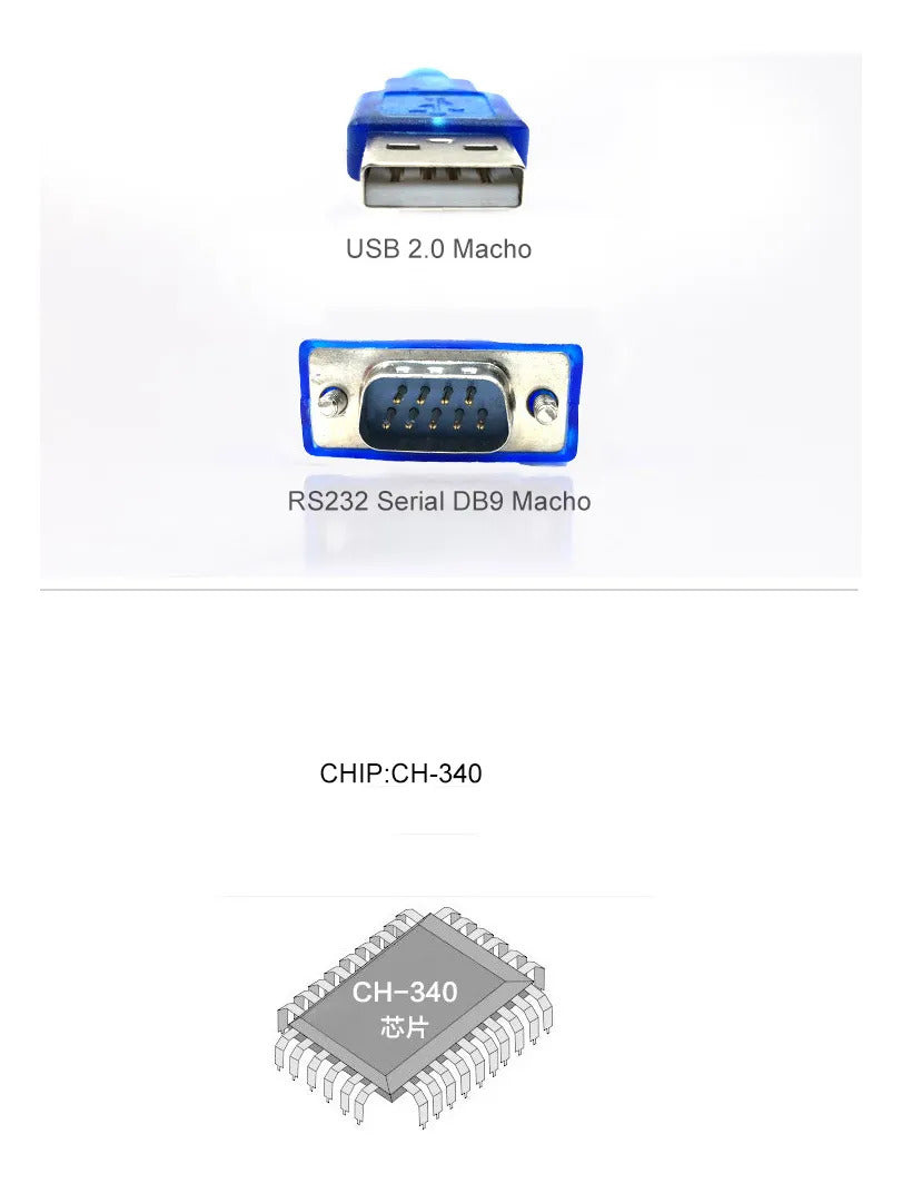 Cable Adaptador Usb-a A Serial Rs-232