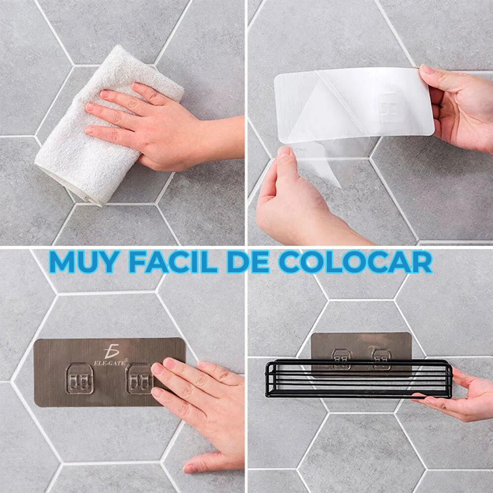 Soporte De Pared Baño Cocina Sala Resistente Porta Toallas