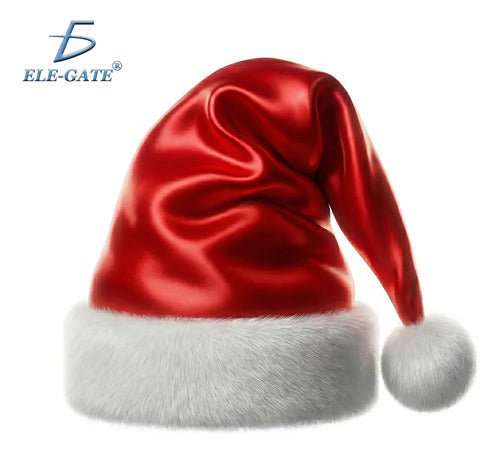 Gorro Navideño Santa Claus De 40 Cm Con Acabado Satinado