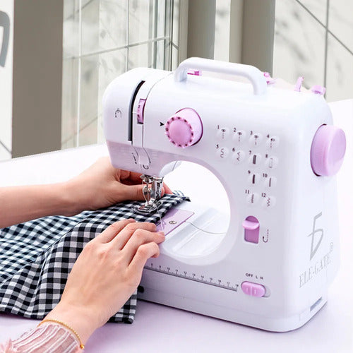 Máquina De Coser Multifuncional 12 Patrones