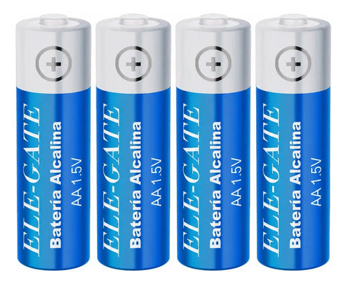 Paquete De 4 Pila Alcalinas Sin Mercurio Aa De 1.5v 48x13mm