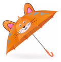 Paraguas kawaii con figura de tigre con orejas desplegables