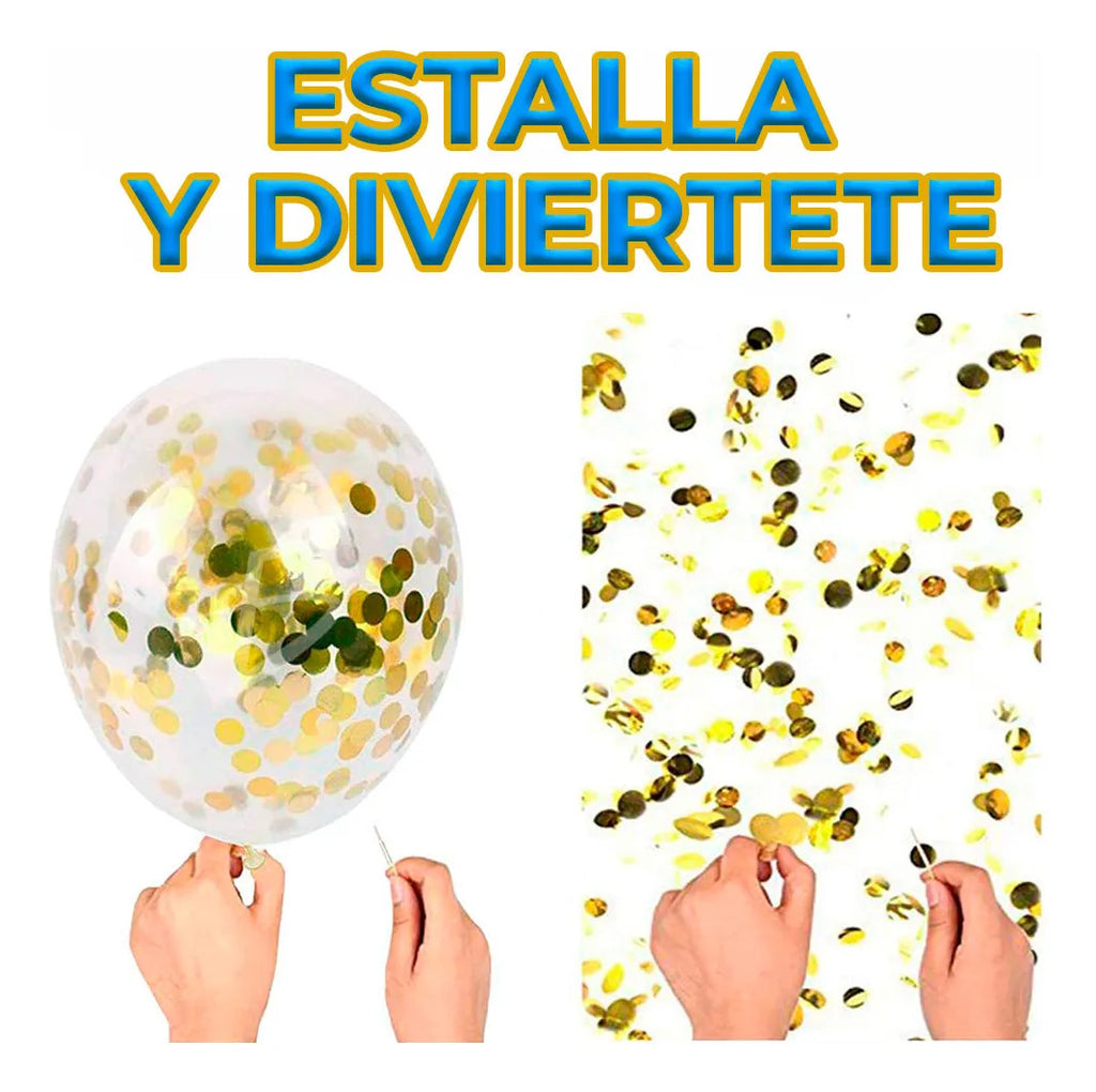 Kit De Globos Para Año Nuevo - Botella De Champán Y Estrella