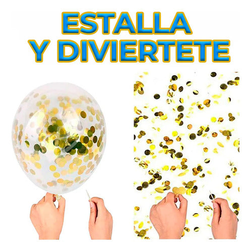 Kit De Globos Para Año Nuevo - Botella De Champán Y Estrella