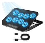 Base Enfriadora Para Laptop De 12 A 15.6 Con 8 Ventiladores