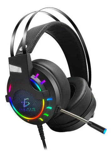 Audifonos Gamer Para Ps4 Xbox Pc Led Rgb Negro