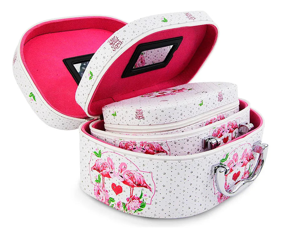 Cosmetiquera Neceser Estampado Kit De 3 Pzas