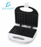 Waflera eléctrica compacta 800W antiadherente desayunos