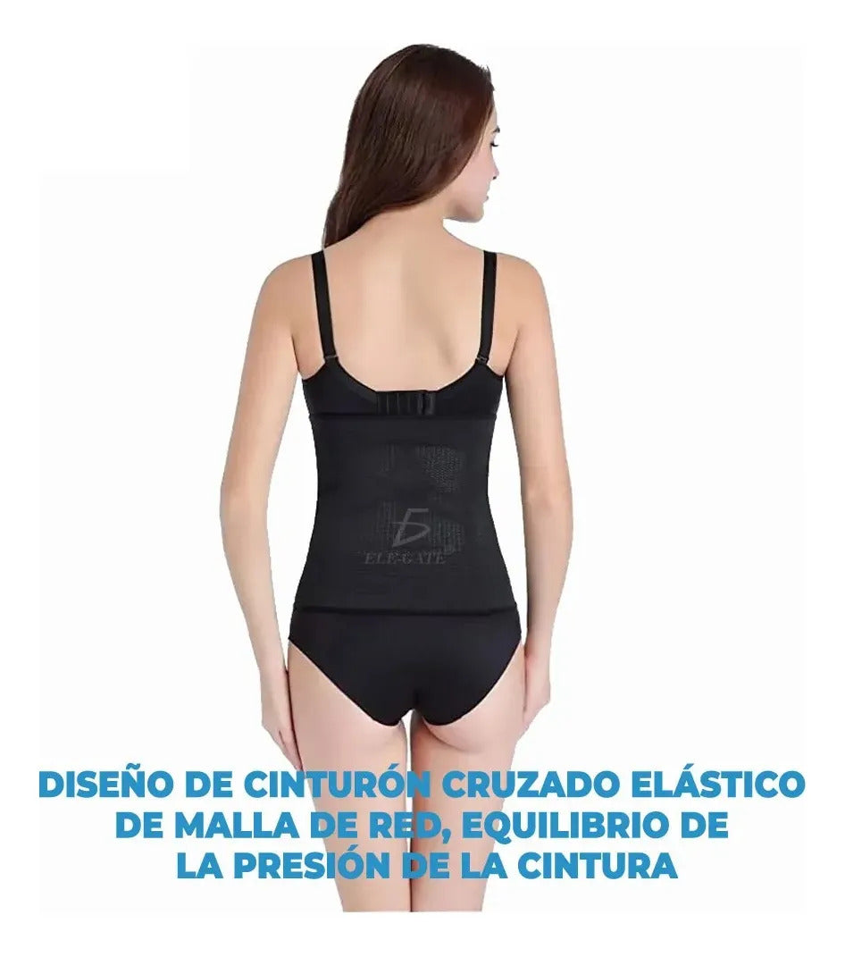 Corset Modeladora Faja Cinturilla Colombiana Lencería Mujer Negro L