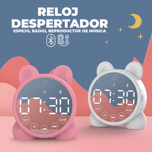 Reloj Digital Despertador Con Luz Despertador Reproductor